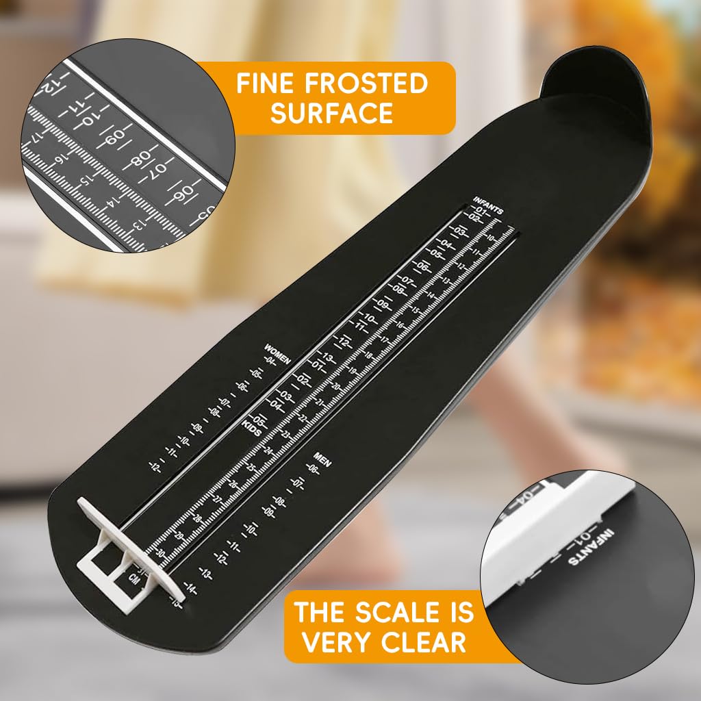 HASTHIP Foot Measurement Device Shoe Size Measuring Device for Kids and Adults, EU/US Standard Foot Measurement Tool HASTHIP Foot Measurement Device Shoe Size Measuring Device for Kids and Adults, EU/US Standard Foot Measurement Tool
